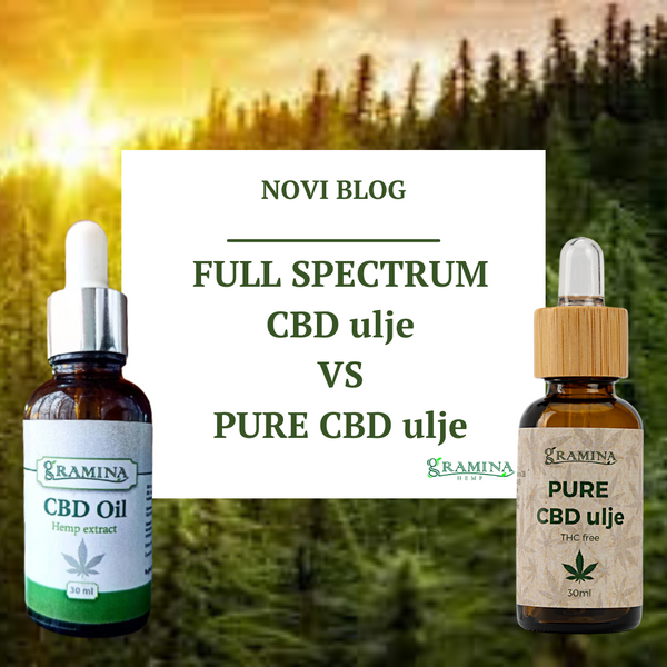 FULL SPECTRUM CBD ULJE VS PURE CBD ULJE