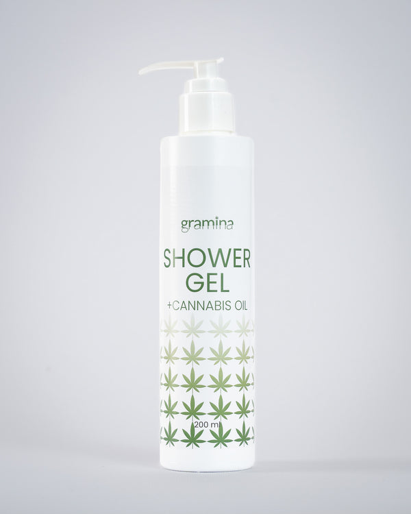 GEL ZA TUŠIRANJE SA KANABISOVIM ULJEM GRAMINA KONOPLJA